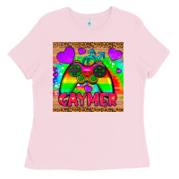 Bubblegum Pink gaymer mousepad Ladies Tee - HRA Design Shop