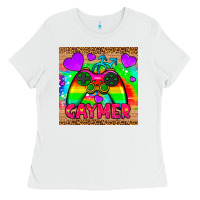 White gaymer mousepad Ladies Tee - HRA Design Shop