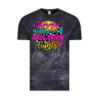 Cloud Black summer nights and race track lights Vintage Tee - JahusDesignShop
