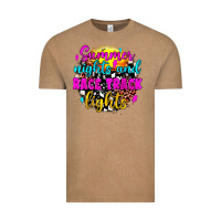 Vintage Coffee summer nights and race track lights Vintage Tee - JahusDesignShop