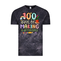 Cloud Black 100 days of making a difference Vintage Tee - MaliasSmallBusiness