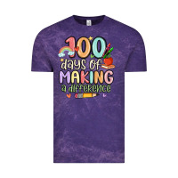 Cloud Purple 100 days of making a difference Vintage Tee - MaliasSmallBusiness