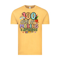 Vintage Mustard 100 days of making a difference Vintage Tee - MaliasSmallBusiness