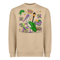 Mushroom mardi gras pelican Heavyweight Sweatshirt - MaliasSmallBusiness