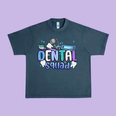 Dental Squad Urban Heavy Tee Designed By Maliassmallbusiness