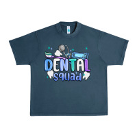 Midnight Navy dental squad Urban Heavy Tee - MaliasSmallBusiness