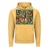 Vintage Mustard Western Pigs Vintage Hoodie - LillyAllenDesigns