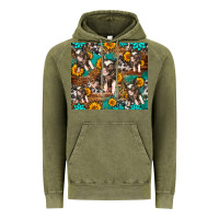 Vintage Olive Western Pigs Vintage Hoodie - LillyAllenDesigns