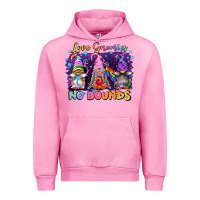 Fuchsia Pink love gnomies no brounds pride Urban Hoodie - FaDigitalArtStudio