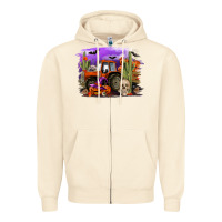 Sandshell Halloween tractor Zipper Hoodie - RanaPortraitStore