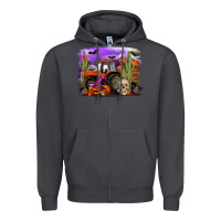 Smoke Halloween tractor Zipper Hoodie - RanaPortraitStore