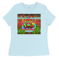 Baby Blue proud dad tumbler Ladies Tee - HRA Design Shop