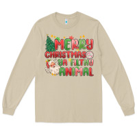 Mushroom merry christmas ya filthy animal Long Sleeve Tee - MaliasSmallBusiness