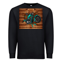 Black woodgrain motorcycle Premium Sweatshirt - TumblerDesignByShophia
