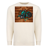 Sandshell woodgrain motorcycle Premium Sweatshirt - TumblerDesignByShophia