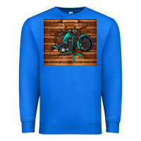 True Royal woodgrain motorcycle Premium Sweatshirt - TumblerDesignByShophia