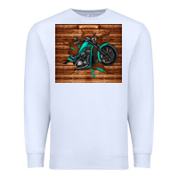 White woodgrain motorcycle Premium Sweatshirt - TumblerDesignByShophia
