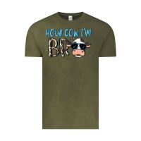 Vintage Olive holy cow i'm bro Vintage Tee - MaliasSmallBusiness
