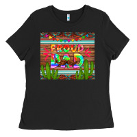 Black proud dad tumbler Ladies Tee - HRA Design Shop