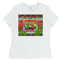 White proud dad tumbler Ladies Tee - HRA Design Shop