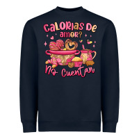 Navy calorias de amor no cuentan mexican valentines day Heavyweight Sweatshirt - MaliasSmallBusiness