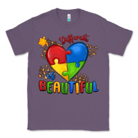 Lavender different is beautiful autism Classic Tee - MaliasSmallBusiness