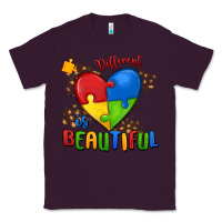 Plum different is beautiful autism Classic Tee - MaliasSmallBusiness