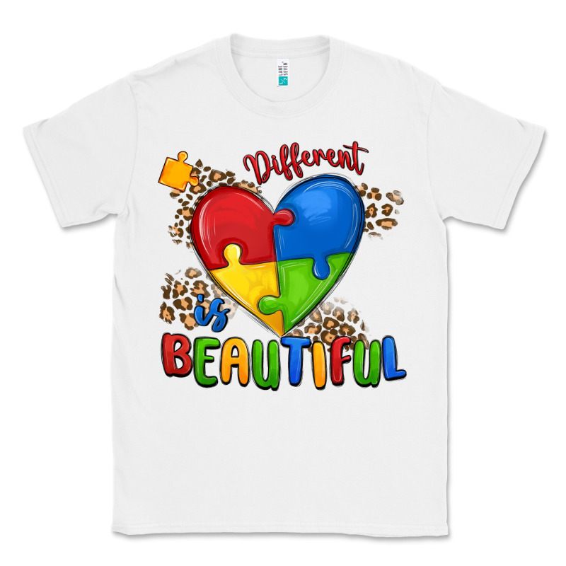 Different Is Beautiful Autism Classic Tee by MaliasSmallBusiness | Teevron