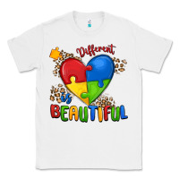 White different is beautiful autism Classic Tee - MaliasSmallBusiness