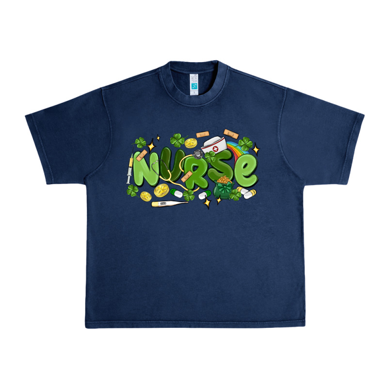 St.patrick's Day Nurse Urban Heavy Tee by MaliasSmallBusiness | Teevron