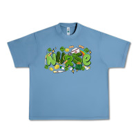 Pebble Blue st.patrick's day nurse Urban Heavy Tee - MaliasSmallBusiness