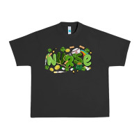 Pigment Black st.patrick's day nurse Urban Heavy Tee - MaliasSmallBusiness