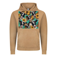 Vintage Camel western leopard sunflower black and white  cow Vintage Hoodie - BarkalooDesign