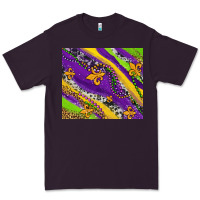 Plum mardi gras fleur delis leopard and cowhide Premium Tee - AdoDesignShop