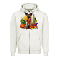 Halloween German Shepherd Zipper Hoodie | Teevron