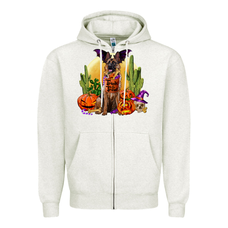 Halloween German Shepherd Zipper Hoodie by RanaPortraitStore | Teevron