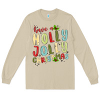 Mushroom have a holly jolly christmas Long Sleeve Tee - MaliasSmallBusiness