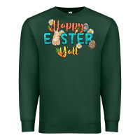 Sports Green Happy Easter y'all Easter Day Premium Sweatshirt - HowdyJamesFarm