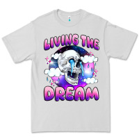 Dove Grey living the dream Premium Tee - JahusDesignShop