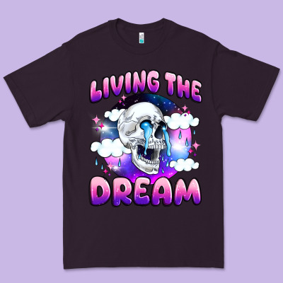 Living The Dream Premium Tee Designed By Jahusdesignshop