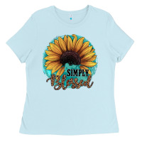 Baby Blue Simply Blessed Ladies Tee - JahusDesignShop
