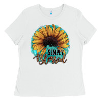 White Simply Blessed Ladies Tee - JahusDesignShop