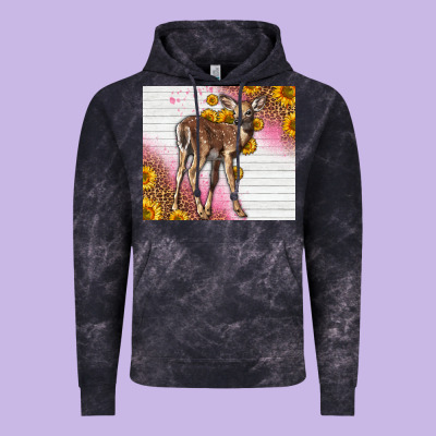 Western Cute Baby Deer Fawn Vintage Hoodie Designed By Lillyallendesigns