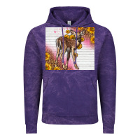 Cloud Purple Western Cute Baby Deer Fawn Vintage Hoodie - LillyAllenDesigns