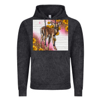 Vintage Black Western Cute Baby Deer Fawn Vintage Hoodie - LillyAllenDesigns