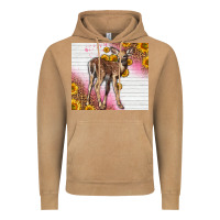 Vintage Camel Western Cute Baby Deer Fawn Vintage Hoodie - LillyAllenDesigns