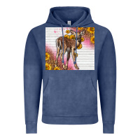 Vintage Denim Western Cute Baby Deer Fawn Vintage Hoodie - LillyAllenDesigns