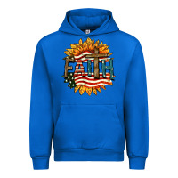 Cobalt Faith USA Urban Hoodie - FaDigitalArtStudio