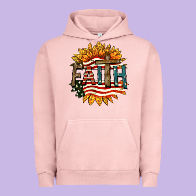 Faith Usa Urban Hoodie Designed By Fadigitalartstudio