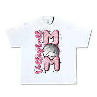 White volleyball mom Urban Heavy Tee - MaliasSmallBusiness